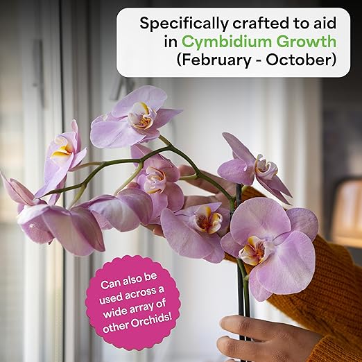 Grow More Premium Growth Formula 30-10-10 Orchid Food Fertilizer - 10oz Water Soluble, High Nitrogen Orchid Fertilizer for Robust Growth & Vibrant Blooms