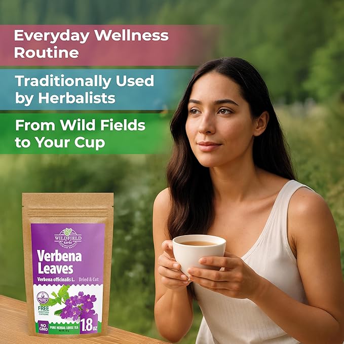 1.8 oz. Verbena Tea Vervain Herb Dried Cut Leaves Herbal (Verbena Officinalis) - 50g Verbena Dried Cut Leaf Herb Tea