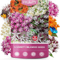 Milkweed Seeds Mix for Monarch Butterflies - Fruivity 5 Varieties Perennial Wildflower Milkweed Seeds Non-GMO Butterfly, Common, Showy, Pink Swamp & White Swamp - Flower Seeds for Pollinator Garden