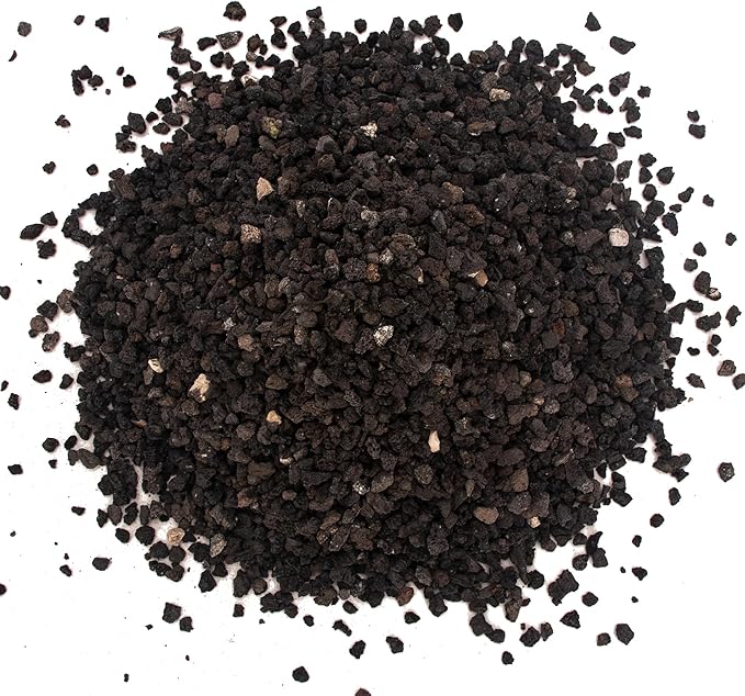18 Pounds Black Lava Rock Soil Additive for Succulents Cactus, Volcanic Rock Stones for Plants