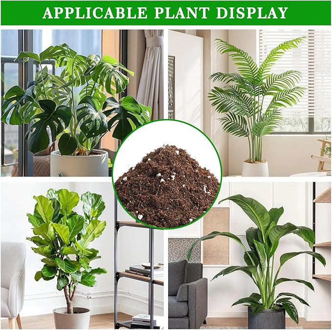 Premium Tropical Potting Mix with Perlite 4qt- Natural Organic Potting Soil for Superior Drainage & Breathability