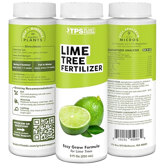 Lime Tree Fertilizer – Liquid Plant Food for More Fruit, Better Flowering & Stronger Root Development, 8 oz