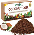 ZeeDix 1 Pack Coco Coir Brick, 100% Organic Compressed Coco Coir Brick Seed Starter Potting Soil for Plants, Premium Coconut Fiber Substrate with Low EC & pH Balance for Gardening Flower Herbs