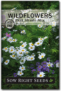Sow Right Seeds - Wildflowers Seeds Mix for Planting in Partial Shade - Non-GMO Heirloom Varieties to Grow Wild Flower Garden - Perennial & Annual Flowers to Attract Pollinators - Colorful Blooms (1)