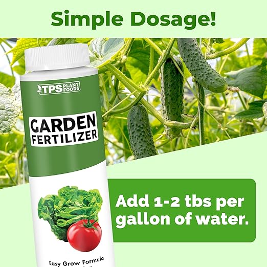 Garden Fertilizer, Complete Liquid Garden Plant Food for Edible Plants, 8 oz (250mL)