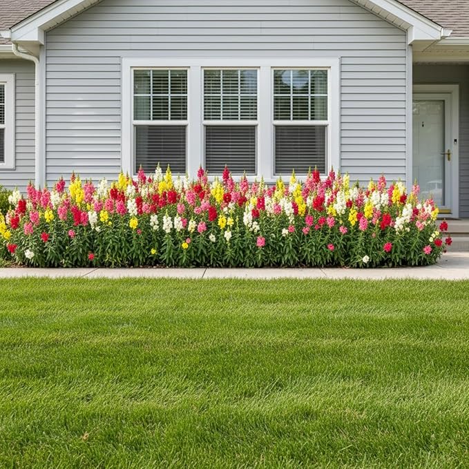 3000 Pcs Snapdragon Seeds for Planting Outdoor Garden, Snap Dragon Seeds for Planting Flowers, Pollinator-Friendly Color Mix, Annual Antirrhinum Majus