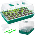 CARPATHEN Seed Starter Tray - Seed Starting Tray with Hard Plastic Humidity Dome and 40 Cells for Seedlings - Plant Germination Trays Plant Starter Kit and Base Mini Greenhouse Germination Kit