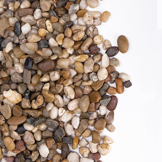 5 lbs Drainage Rocks for Potted Plants, 1/5 Inch Small Pebbles for Indoor Plants, Decorative Gravel for Vases, Bamboo, Succulent, Terrarium, Crafts, Cactus