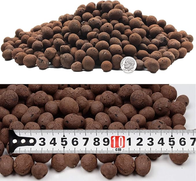 4LBS Leca Expanded Clay Pebbles Hydroponics Supplies for Indoor Garden Plants (4LBS)