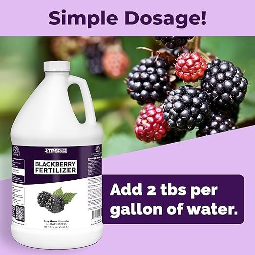 BlackBerry Fertilizer – Liquid Plant Food for Bigger Berries, Better Flowering & Stronger Cane Growth, 1 Gallon