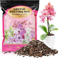 Orchid Potting Mix 2qt，Orchid Soil Composed of Orchid Bark and Perlite，Premium Orchid Medium for Potting, Repotting, Enhanced Drainage, Air Flow & Root Ventilation