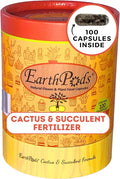 EarthPods® Organic Succulent & Cactus Fertilizer Spikes – 100 Plant Food Capsules - Made in USA
