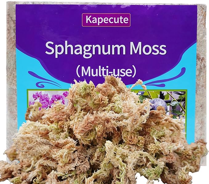 Sphagnum Moss 2.5 lb for Plant Propagation, Great Orchid Potting Mix, Help with Maintain Humidity