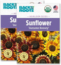 Back to The Roots 100% Organic Heirloom Seeds - Sunflower 'Helianthus' Value Pack (1.4g Total)