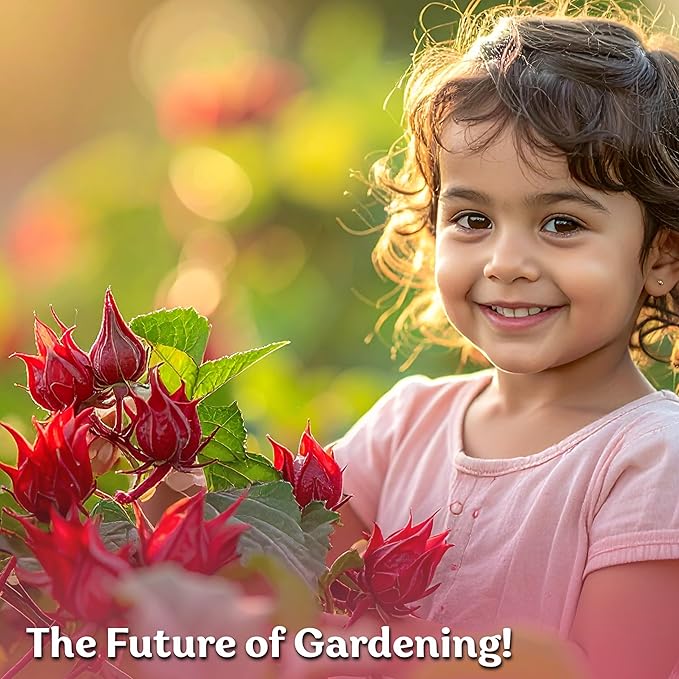 KVITER 150 Roselle Seeds for Planting (Hibiscus Sabdariffa) – Jamaican Sorrel/Cranberry Hibisco Seeds/Gongura Seed/Sour Leaf Seed – Perfect for Hibiscus Tea Organic, Outdoor & Indoor Garden