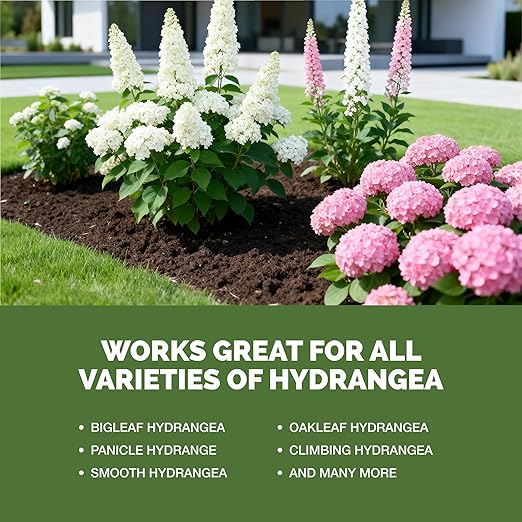 Hydrangea Fertilizer – Liquid Plant Food for Bigger Blooms, Rich Flower Color & Stronger Root Development, 32 oz