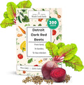Woods Creek Seeds: Detroit Dark Red Beet Seeds for Planting Outdoors or Indoors - Heirloom Root Vegetable Seeds - Non-GMO Dark Red Beets Seed Pack - Easy to Grow, Sweet Flavor & Edible Greens