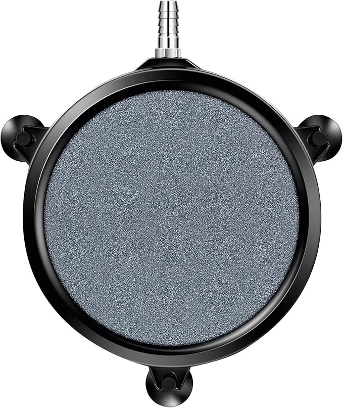 VIVOSUN Air Stone Disc 8 x 8 Inch with Shell and Sucker for Aquarium, Fish Tank and Hydroponics Air Pump