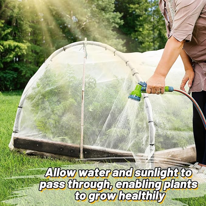 10x33ft Large Garden Netting - Ultra Fine Mesh Plant Covers to Keep Small Animals Pest Out, Bird Barrier for Protecting Vegetables Fruits Flowers Raised Beds (Without Support Pole)