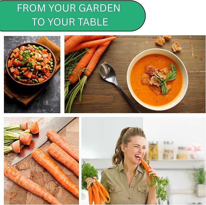 Woods Creek Seeds: Imperator 58 Carrot Seeds for Planting - Over 1,000 Heirloom Carrot Seed Pack - Non-GMO Carrots Seeds for Planting Outdoors or Indoors - Beginner Friendly Vegetable Gardening