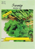 Set of 50 Vegetable 7 Top Turnip Seed Packs - 100% GMO Free - Heirloom - Black Duck Brand (50, Turnip- 7 Top)