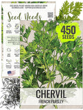 Seed Needs Chervil Seeds for Planting - Non-GMO, Heirloom & Untreated Annual Herbs - Grow an Indoor/Outdoor Garden Full of Culinary French Parsley (1 Pack)