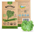 Organo Republic Mustard Southern Giant Seeds Pack 5 G - Over 3,950 Non-GMO Heirloom Mustard Seeds for Planting Greens in Individual Seed Packet, Greens Seeds for Planting Home Garden Indoor & Outdoor
