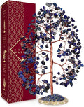 Crystal Trees for Home and Office Decoration, Lapis Lazuli Chakra Healing Crystals Feng Shui Handmade Trees for Positive Energy, Money, Good Luck, Christmas Decor, Birthday Gifts for Women, Mom