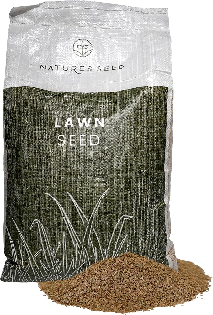 Nature’s Seed TWCA Water-Wise Blue Ribbon Mix, Kentucky Bluegrass and Perennial Ryegrass Grass Seed Blend, High-Traffic, Shade Tolerant, for Garden, Lawn, Yard, 5 lbs