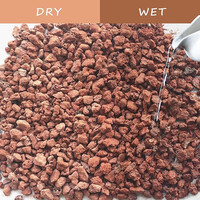 Red Lava Rocks for Plants -100% Pure Volcanic Rock No Dyes or Chemicals-Best Lava Stones Top Dressing for Cacti Succulents Plants,Bonsai