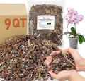 Orchid Bark Potting Mix 9QT - Orchid Soil Mix with Pine Bark, Perlite, Sphagnum Moss & Leca Clay, Fast-Draining Mix for Repotting Phalaenopsis & All Epiphytic Orchids, Indoor Orchid Mulch