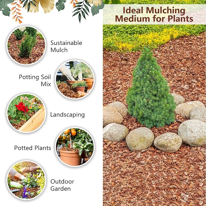 Legigo 4 Pack Coco Coir Chips for Plants- 4.4 LB 100% Organic Coconut Chips Brick Potting Mix with Low EC & PH Balance, Coconut Husk Substrate Coco Husk Mulch for Garden, Planting, Orchid and Soil Mix
