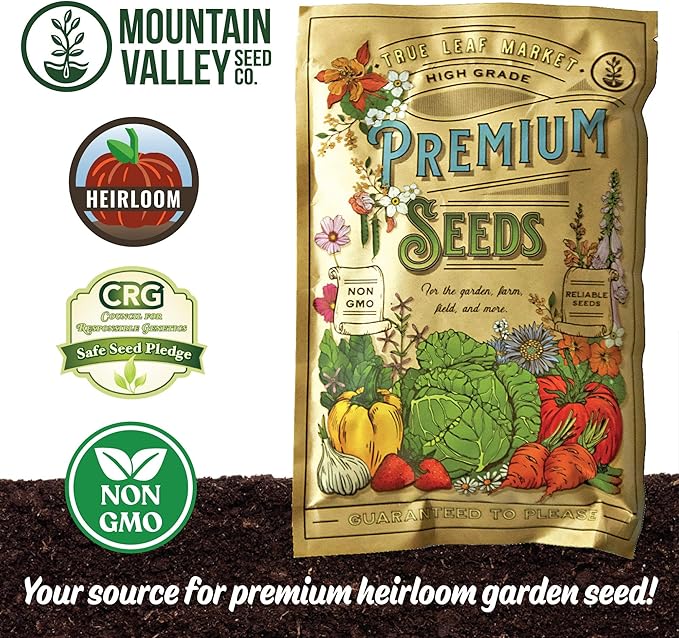 Winter Cereal Rye - 1 LB ~8,000 Seeds - Non-GMO, Open Pollinated - Farm & Garden Cold Weather Cover Crop & Erosion Control.
