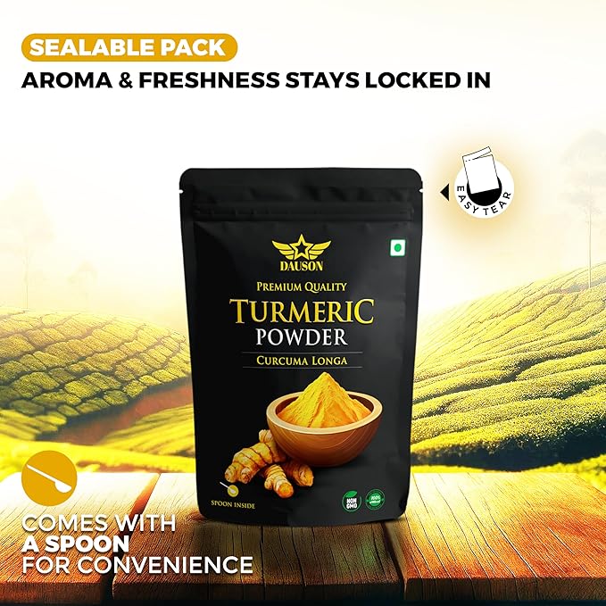 Turmeric Powder – 100% Pure & Natural | 3.53 Oz Finely Ground Turmeric Root | No Additives or Fillers | Aromatic, Earthy Flavor for Cooking | 25g Sample Available | Kitchen Essential for Global Cuisine