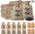 30 Sets Wildflower Seed Packets Bulk Bridal Shower Party Gifts for Guests Prizes Miss to Mrs Burlap Favor Bags Wildflower Seed Packets Party Favors with Thank You Cards Tags Twine, No Seeds