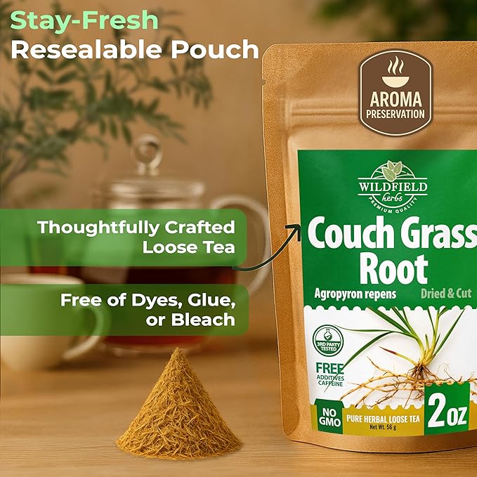 2 oz. Couch Grass Herbal Tea (Agropyron repens) – 56g Dried Couch Grass Herb Tea Hierba Cañuela