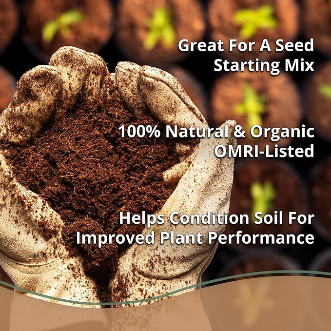 Coco Coir Discs (50mm, 50-Pack) - Organic Coconut Disc for Plants - Seed Starting Discs - Seedling Soil for House Plants, Potting Soil, Indoor Gardens - Organic Coco Coir - Compressed Coconut Pellets