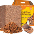 Gro-Med Coco Husk Chips for Plants (10lb) Compressed Coconut Chips Expands Upto 16 Gallon Coco Coir Mulch for Gardening,Potting & Garden Soil -Orchid Bark Alternative,OMRI Listed,Low EC & pH Balanced