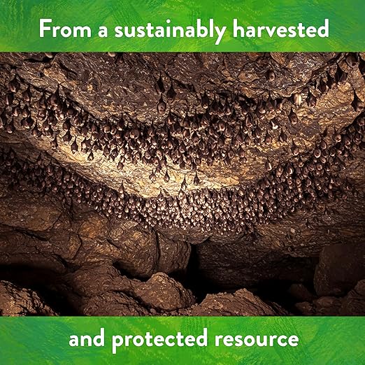 Down To Earth All Natural Fertilizers Organic Bat Guano - High Nitrogen Plant Food for Vegetative Growth 7-3-1, 2 lb