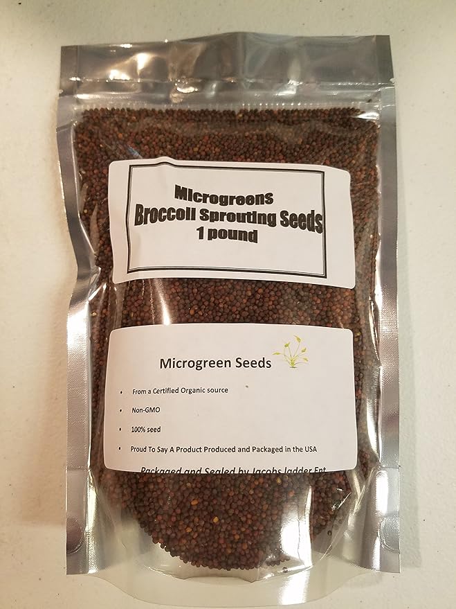 COOL BEANS n SPROUTS Brand, Broccoli Seeds for Sprouting Microgreens,1 Pound, A superfood Packed with antioxidants and Health-Promoting nutrients. A Small Town Family Run USA Business.Thank You !