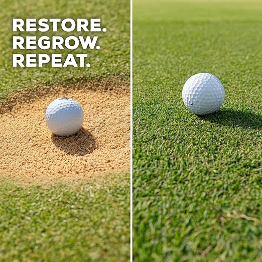 Soil Seed & Water Tee Top Divot Repair Blend – Turf Repair Soil Organic Fertilizer for Golf Greens, Lawns & Sports Fields - OMRI Listed Organic Fertilizer