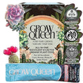 Grow Queen Complete Organic Cactus & Succulent Fertilizer, Succulent Plant Food & Cactus Food, Bonsai, Snake Plant Fertilizer, 7 Servings Fast & Slow Release Feeds up to 28 Plants 8 Months
