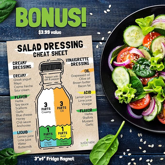 Lettuce Seeds for Planting: 9 Salad Greens Seed Packets, Hydroponics Heirloom Lettuce Bibb Romaine Kale Spinach Cabbage Swiss Chard Arugula Vegetables Variety Pack 100% Non-GMO by Sustainable Sprout