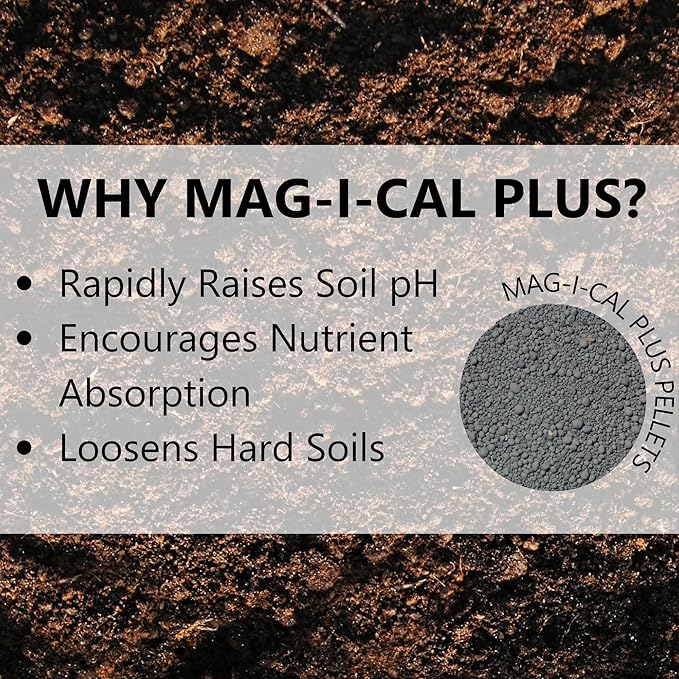 Jonathan Green (11354) Mag-I-Cal Plus Soil Food for Lawns in Acidic & Hard Soils - Soil Amendment for Grass (5,000 Sq. Ft.)