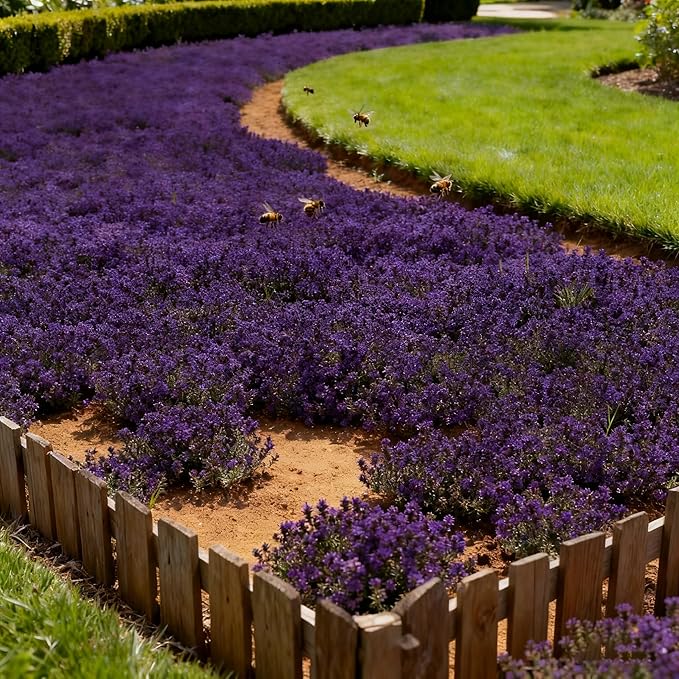 5000+ Creeping Thyme Seeds for Planting, Perennial Mixed Thymus Seeds, Non-GMO Heirloom Ground Cover Thymus Seed for Outdoor Garden