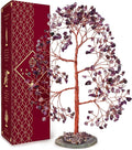 Crystal Trees for Home and Office Decoration, Amethyst Chakra Healing Crystals Feng Shui Handmade Trees for Positive Energy, Money, Good Luck, Christmas Decor, Birthday Gifts for Women, Mom