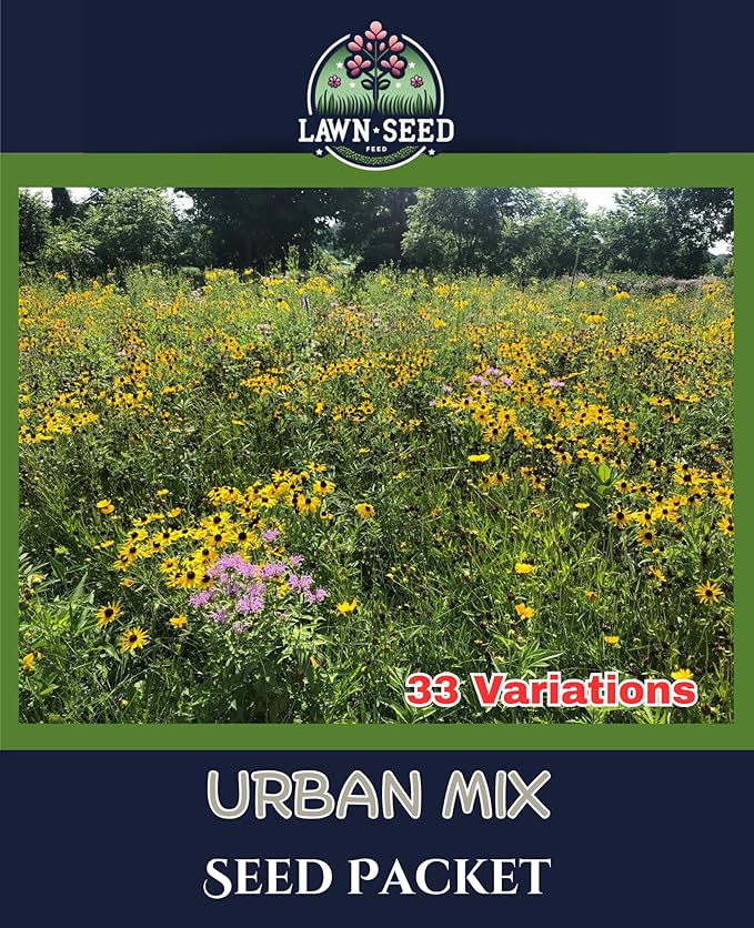 Urban Wildflower Mix (Seed Packet) Sprinkle a Little Magic—Our Shade, Perennial, Hummingbird, Deer-Resistant, and Other mixes Bring Vibrant Color and pollinator Joy to Any Space.
