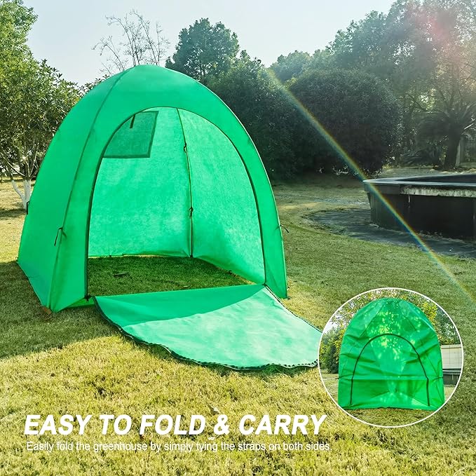 59″*59″*60″ Large Winter Plant Warm Covers with Air Hole for Raised Bed- Warm Tent Freeze Protection Humidity Domes for Germination, Seedling Propagation Protecting Plants from Animals