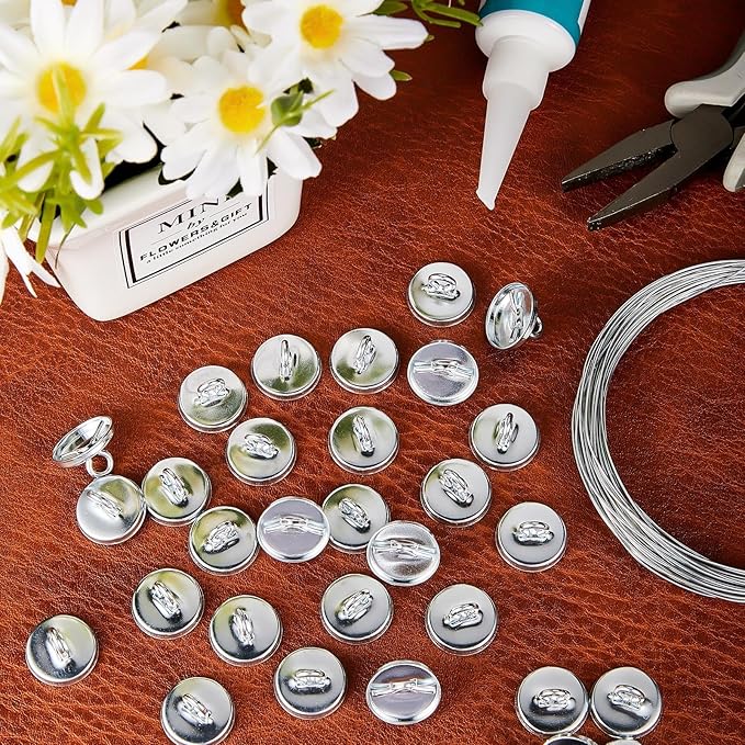 WILLBOND 50 Pieces Garland Hanging Hooks Plant Anchors for Trellis Plant Vine Trellis Anchor Wall Fixture Clips for Garland Light Decorations (Silver)