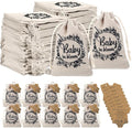 Fumete 25 Sets Baby Shower Party Favors for Guests Baby in Bloom Seed Packets Wildflower Organizer Seed Packets Burlap Bag with Drawstring Thank You Cards and Twine for Party Favor Guests, No Seeds